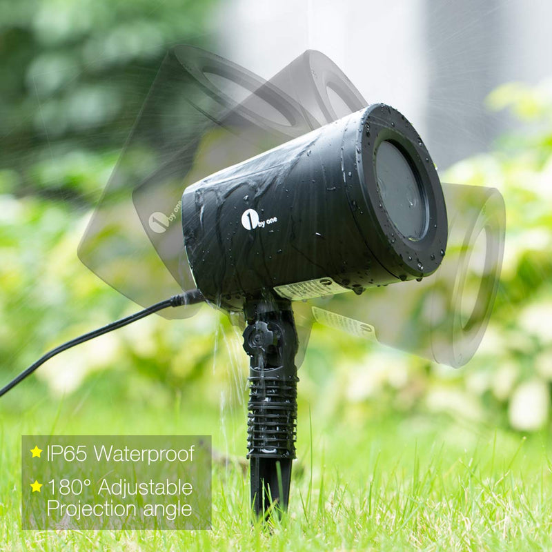 1byone Dynamic Halloween LED Pattern Projector Light – Indoor & Outdoor Decorative Moving Lighting