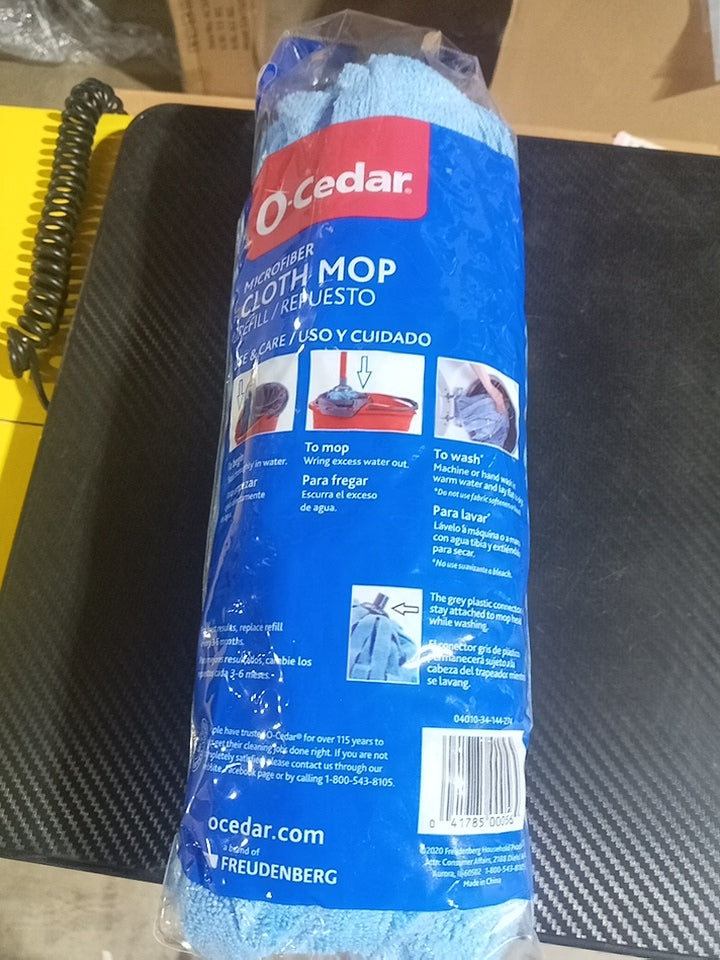 O-Cedar Microfiber Cloth Mop Refill, Blue