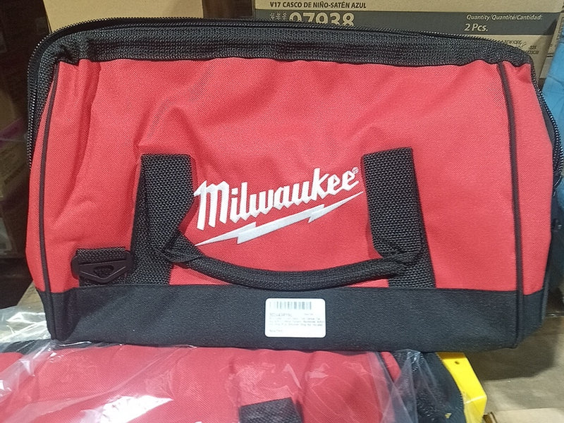 Milwaukee 17" Heavy Duty Canvas Tool Bag with 6 Interior Pockets & Reinforced Bottom