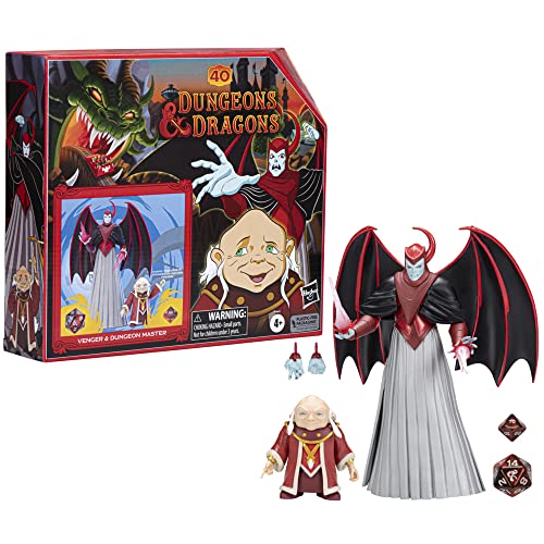 Hasbro Dungeons & Dragons Cartoon Classics Dungeon Master & Venger Action Figures (6-Inch Scale 2-Pack