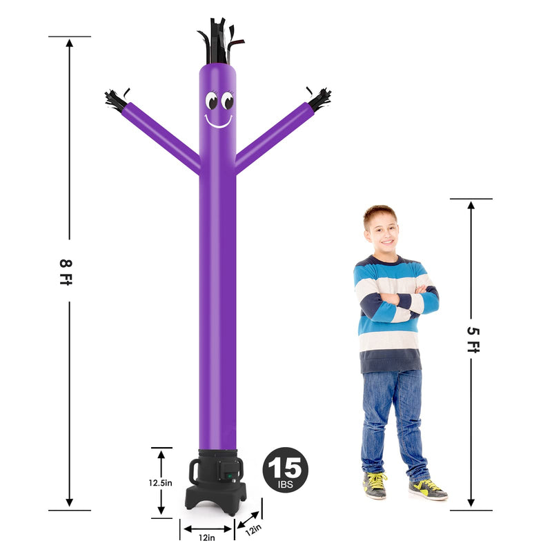 MOUNTO 8FT Fly Puppet Dancer with 1/3hp Blower Complete Set (Purple)