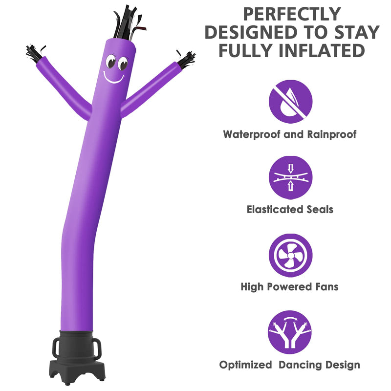 MOUNTO 8FT Fly Puppet Dancer with 1/3hp Blower Complete Set (Purple)