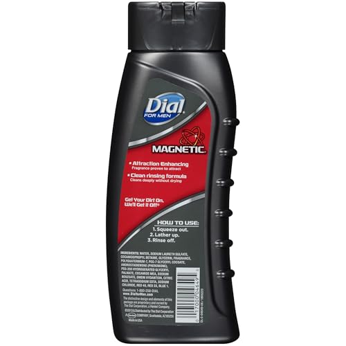 Dial for Men Magnetic, Attraction Enhancing-Phermone Infused Body Wash 21 fl oz (621 ml)