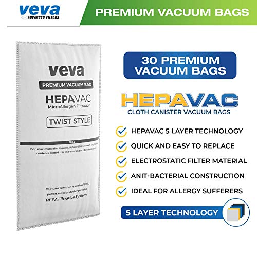 VEVA 30 Pack Style G Paper Vacuum Bags for Kirby G3 G4 G5 G6 Ultimate G