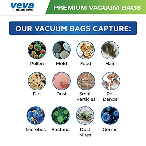 30 Pack Type O 53294 HEPA Vacuum Bags for Kenmore Upright Vacuum Cleaners, Style O, 5068, 50688, 50690, 50105, 53293