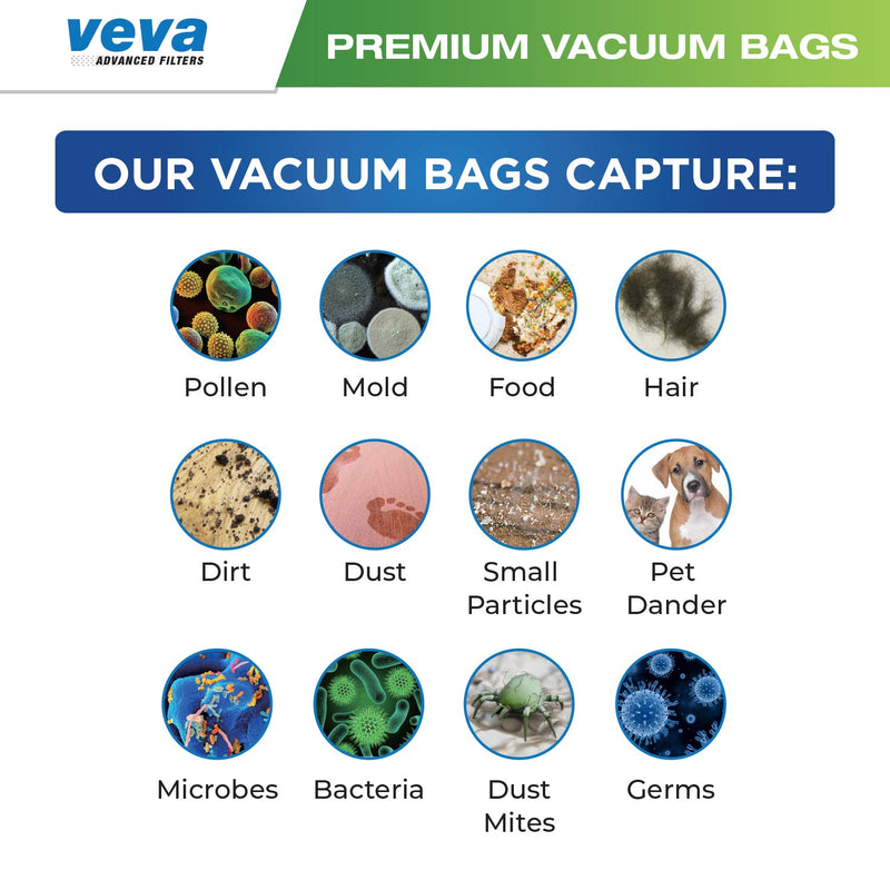 30 Pack HEPA Filter Bags Style F for Kirby Vacuum 204811, 204814, 205811, Avalir I, II, Sentria I, II, Ultimate G, Diamond, G3, G4, G5, G6, G7
