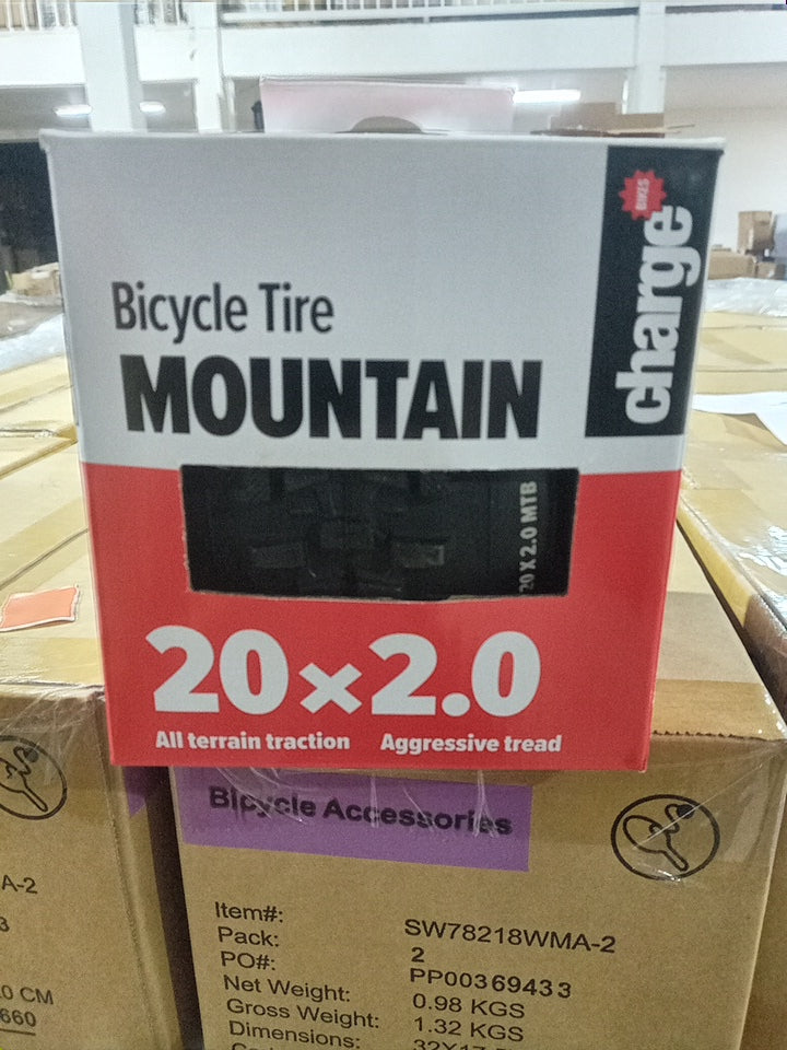 Charge Mountain Bike Tire 20 x 2.0 – All-Terrain Aggressive Tread (NIB)