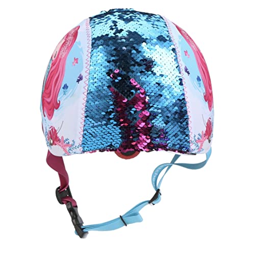 Magic Sequin Mermaid Kids Bike Helmet (Ages 5+) – Adjustable Multi-Sport Safety