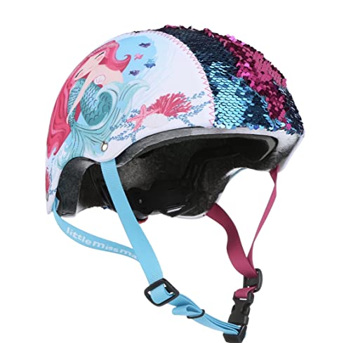 Magic Sequin Mermaid Kids Bike Helmet (Ages 5+) – Adjustable Multi-Sport Safety