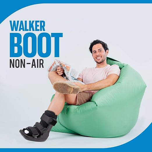 Centec Walker Boot (Non-Air) - Medical Grade Immobilization for Strains, Sprains & Stable Fractures | Breathable Material (Low Top, High Top) (HIGH TOP/MEDIUM)