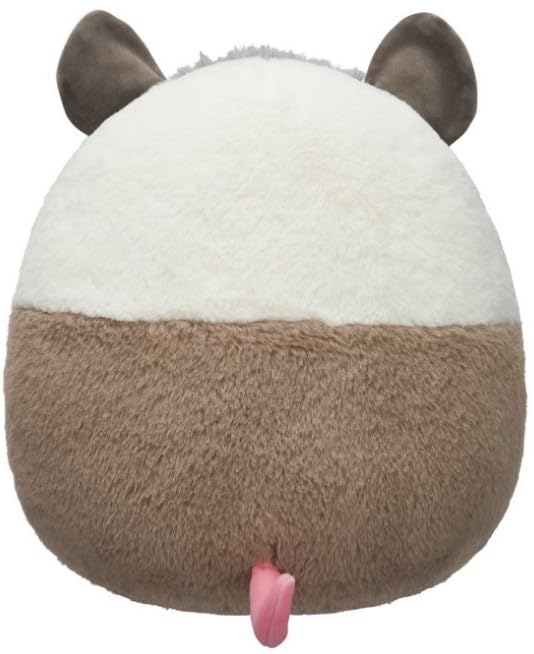 Squishmallows FuzzAMallow Official 12 inch Luanne The Grey and White Possum Rare - Child's Ultra Soft Plush Toy