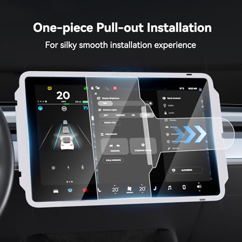 SUMK Tempered Glass Screen Protector for Tesla Model Y/3