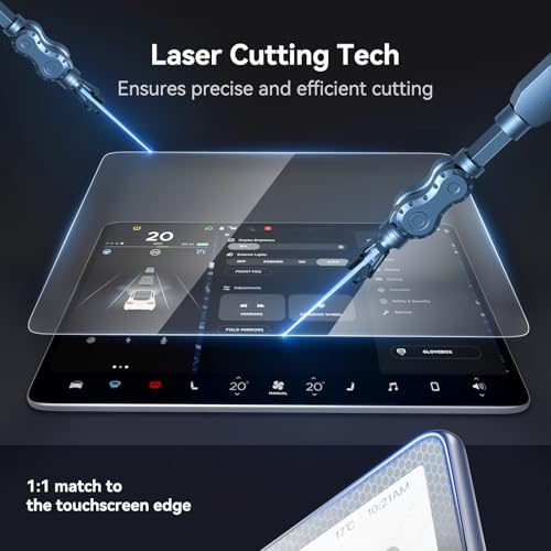 SUMK Tempered Glass Screen Protector for Tesla Model Y/3