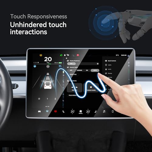 SUMK Tempered Glass Screen Protector for Tesla Model Y/3