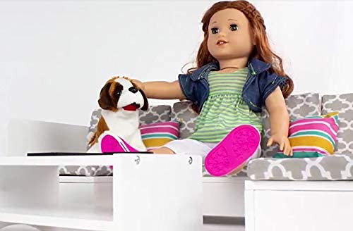 Playtime by Eimmie 18-Inch Doll Furniture Wooden Living Room Set & Accessories