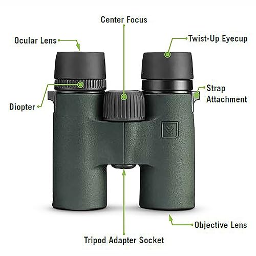 Vortex Bantam HD 6.5x32mm Compact Youth Binoculars - Waterproof & Shockproof Outdoor Optics