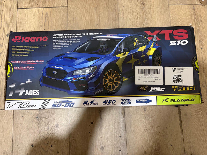 Rlaarlo XTS-S10 1/10 4WD Brushless RC Rally Car (Blue RTR, 7075 Alloy)