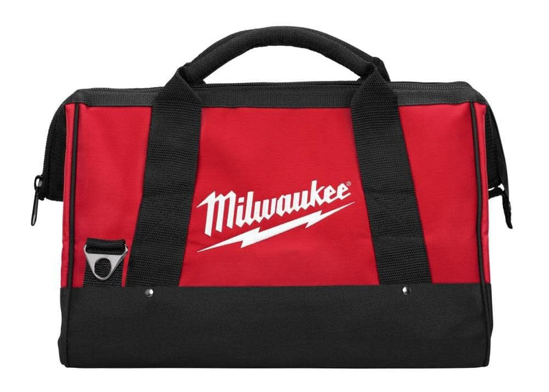 Milwaukee 17" Heavy Duty Canvas Tool Bag with 6 Interior Pockets & Reinforced Bottom