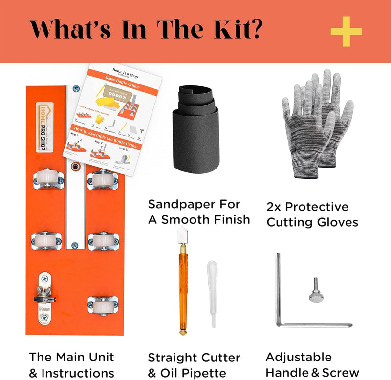 Home Pro Shop Premium Glass Bottle Cutter Kit
