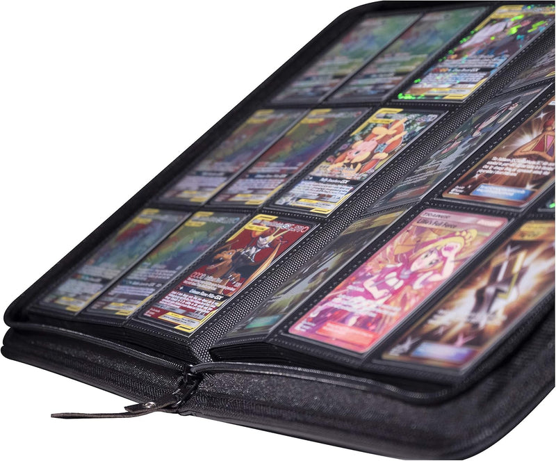 TopDeck 500 Card Pocket Binder Pro | 9 Pocket Trading Cards Album | Side Load Sleeves | Pokemon/MTG/Yugioh/TCG Folder | Trading & Sports Holder