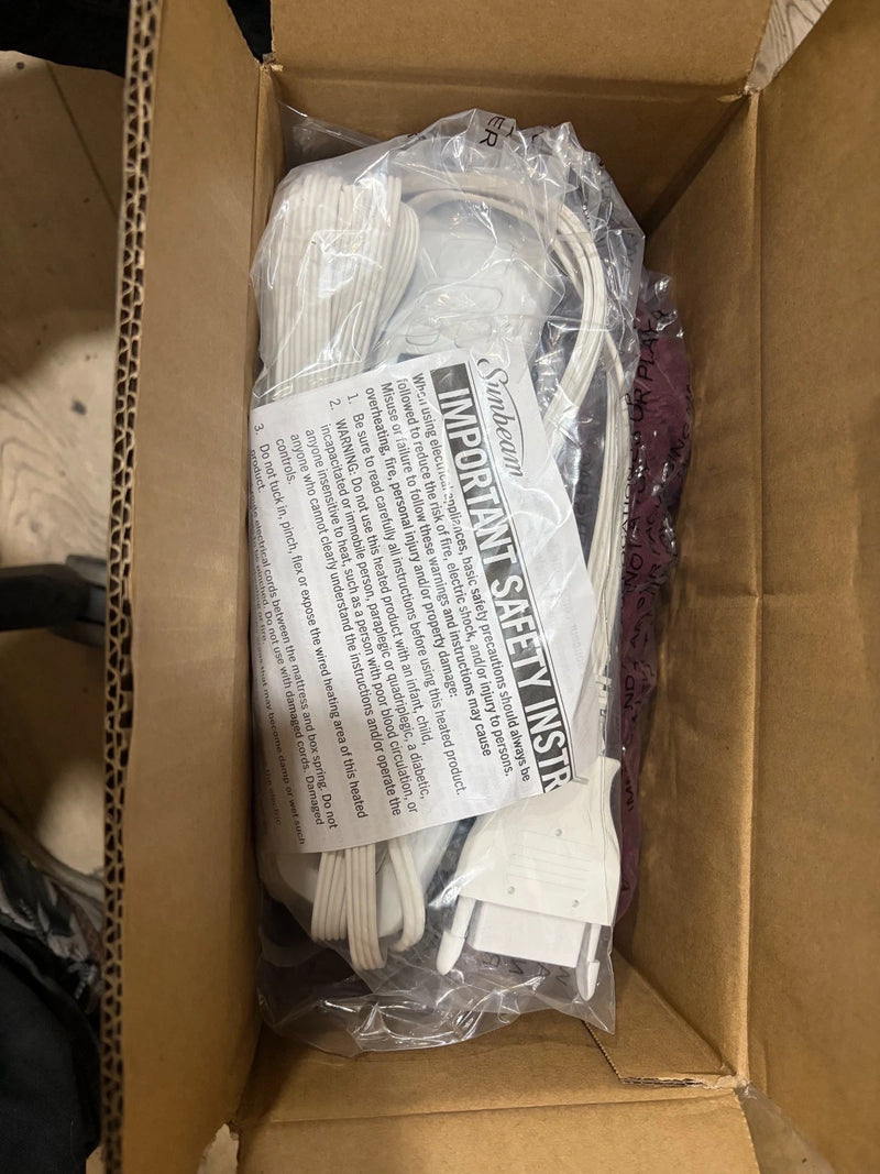 Sunbeam Full Blanket Microplush, 12 Heat Settings, 12-Hour Auto Shut-Off, Electric Heated Blanket with Controller, 84" x 72" COLOR Burgundy