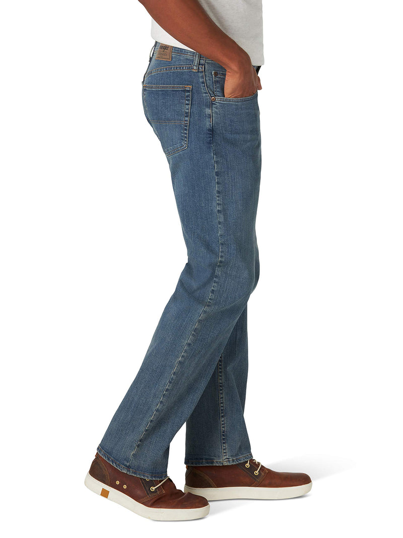 Wrangler Authentics Men's Regular Fit Comfort Flex Waist Jean, Slate, 38W x 32L
