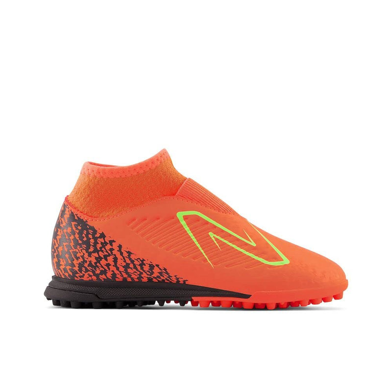 New Balance Boy's Tekela V4 Magique Tf Soccer Shoe, Neon Dragonfly/Black/Coloro Green, 1 Little Kid
