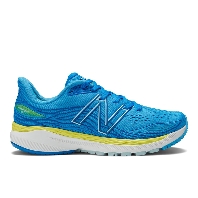New Balance Women's Fresh Foam X 860 V12 Running Shoe, Vibrant Sky/Lemonade/Serene Blue, 6.5 Wide