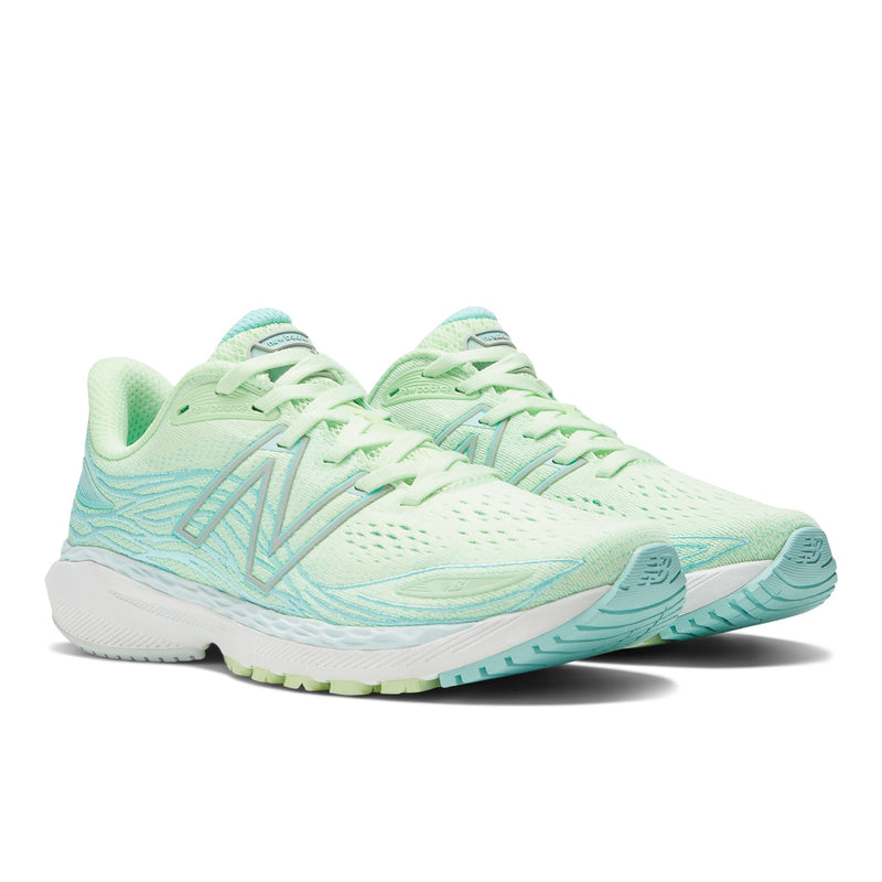 New Balance Women's Fresh Foam X 860 V12 Running Shoe, Vibrant Spring Glo/Surf/Light Surf, 12 Wide