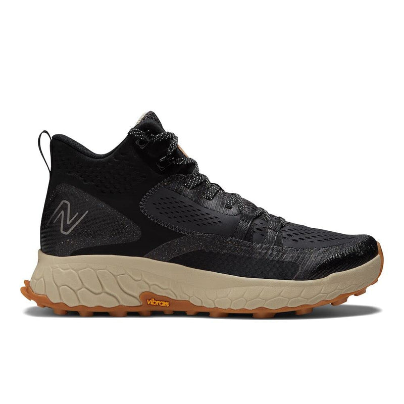 New Balance Men's Fresh Foam X Hierro V1 Mid-Cut Trail Running Shoe, Black/Timberwolf, 7.5 Wide