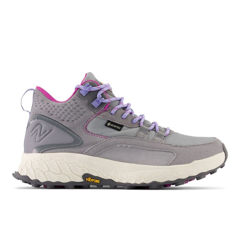 New Balance Women's Fresh Foam X Hierro V1 Mid-Cut Trail Running Shoe, Steel/Castlerock/Magenta, 10.5