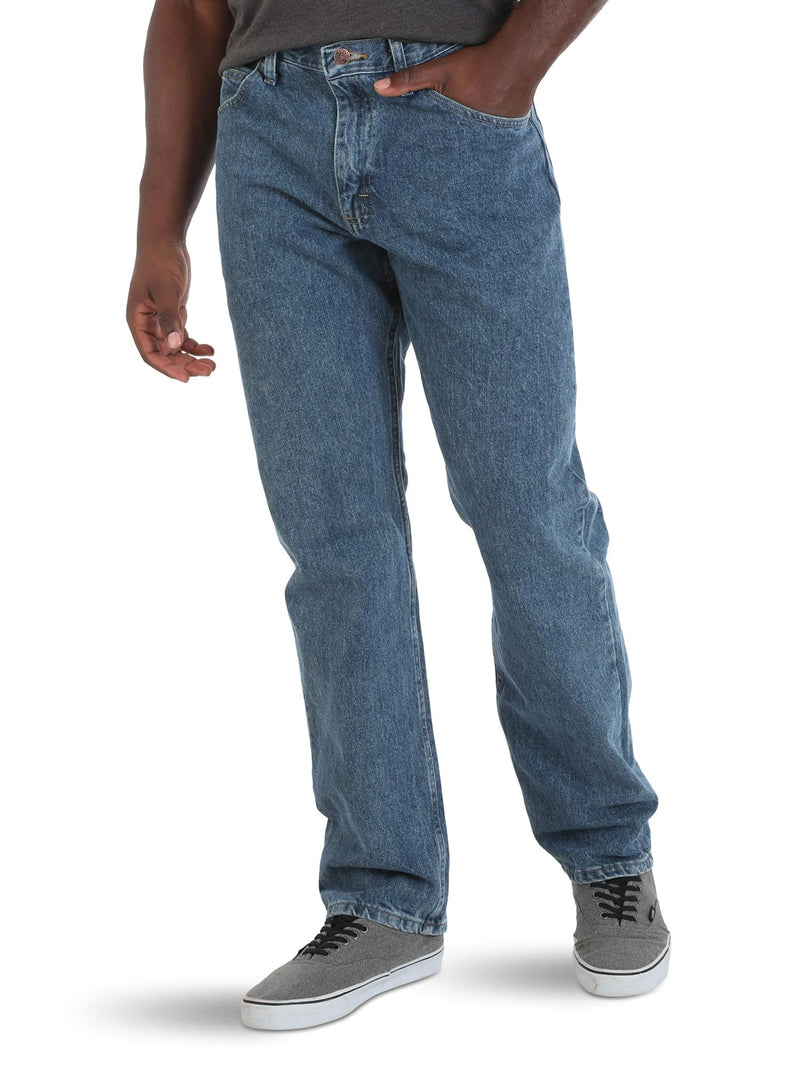 Wrangler Authentics Men's Classic 5-Pocket Relaxed Fit Cotton Jean, Vintage Stonewash, 38W x 30L