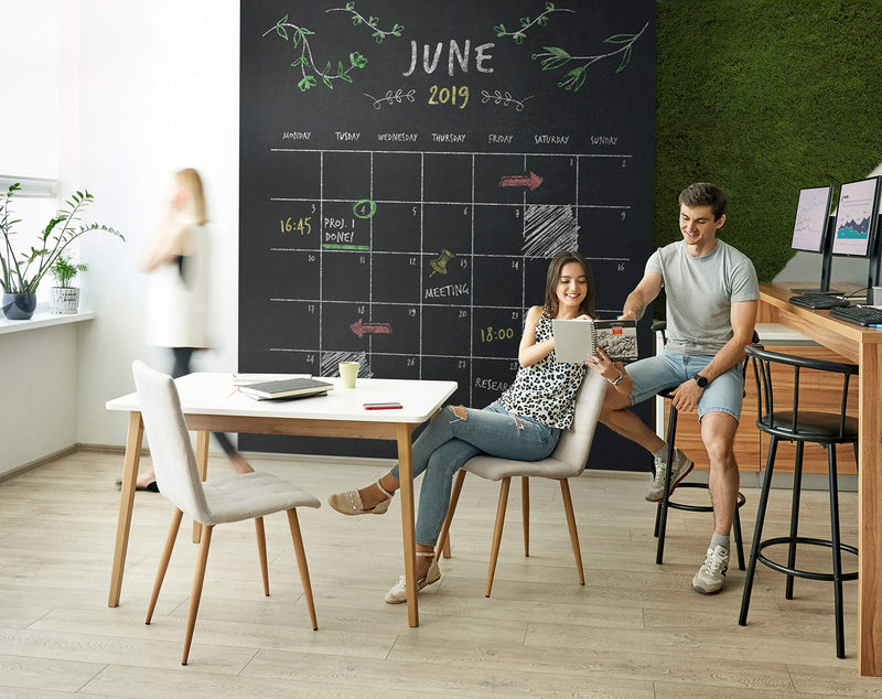 Arteza Chalkboard Wall Sticker with 8 Assorted Chalk Pieces