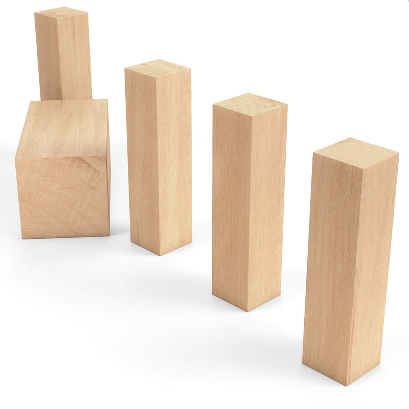 Arteza Basswood Carving Blocks - Set of 5