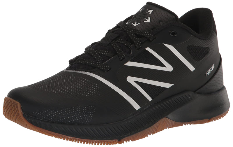 New Balance Men's FreezeLX V4 Box Lacrosse Shoe, Black/Gum/White, 11.5