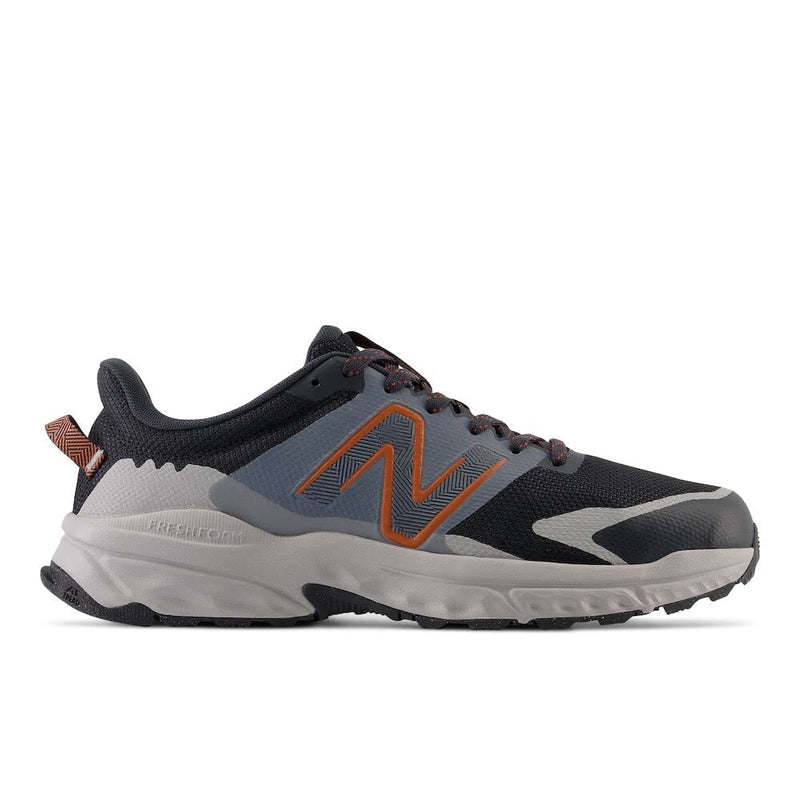 New Balance Men's Fresh Foam 510 V6 Trail Running Shoe, Phantom/Team Away Grey/Classic Orange, 7 X-Wide