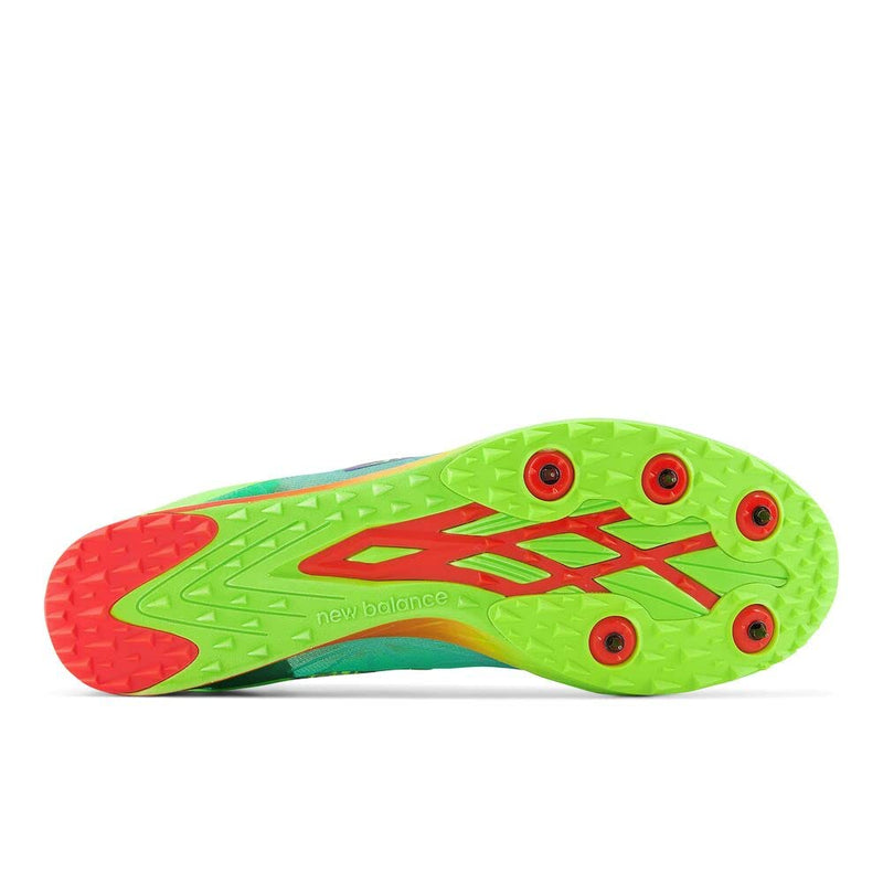 New Balance Men's XC 5K V6 Running Shoe, Cyber Jade/Pixel Green, 14