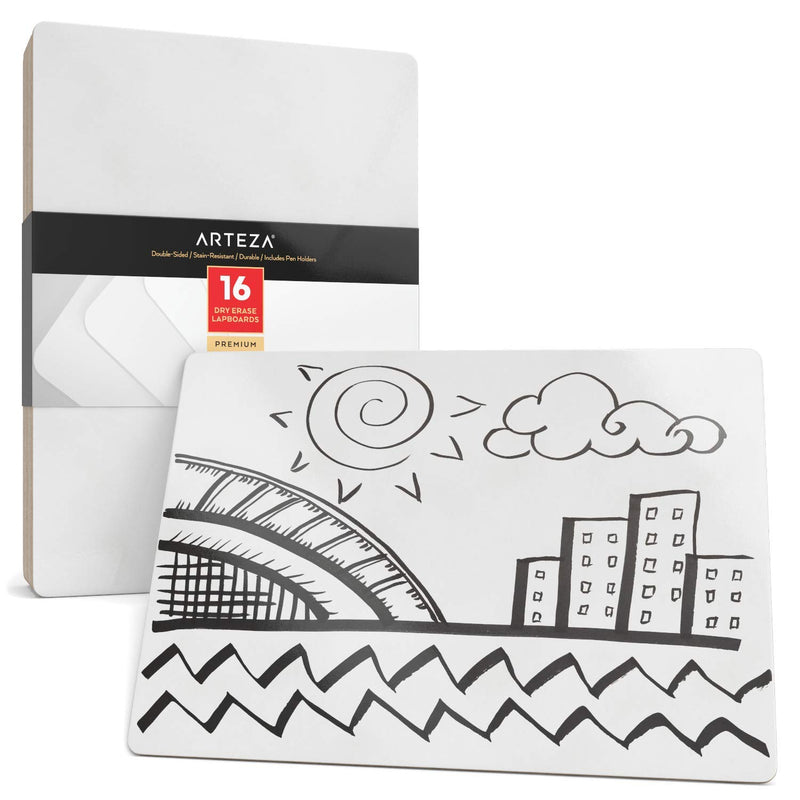 Arteza Dry Erase Lapboards, 9" x 12" - Pack of 16