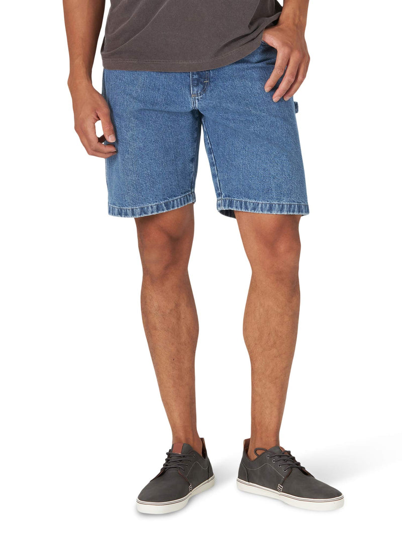 Wrangler Authentics mens Loose Fit Carpenter Cargo Shorts, Antique Stonewash, 46 US