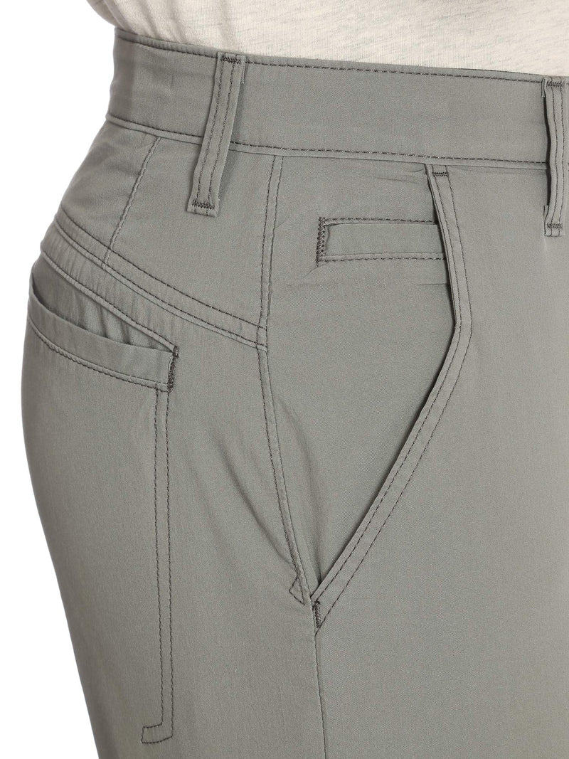 Wrangler Authentics Men’s Big & Tall Performance Comfort Flex Flat Front Short, army green 46