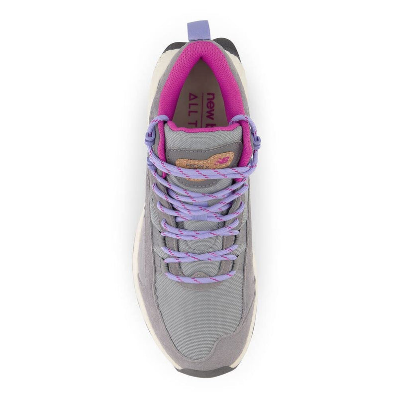 New Balance Women's Fresh Foam X Hierro V1 Mid-Cut Trail Running Shoe, Steel/Castlerock/Magenta, 6.5