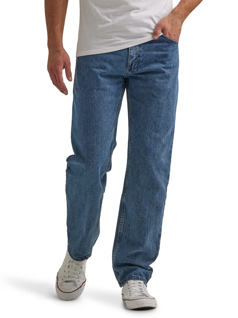 Wrangler Authentics Men's Classic 5-Pocket Regular Fit Cotton Jean, Vintage Blue Grey, 38W x 28L