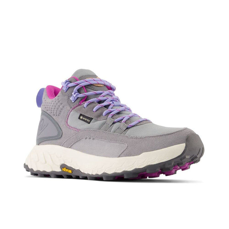 New Balance Women's Fresh Foam X Hierro V1 Mid-Cut Trail Running Shoe, Steel/Castlerock/Magenta, 10.5 Wide