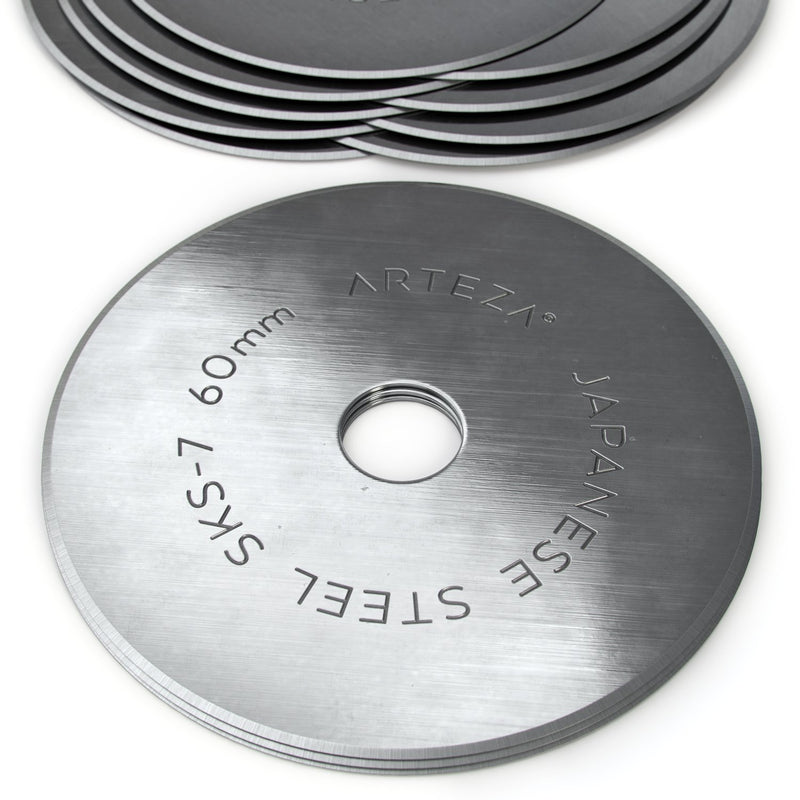 Arteza Rotary Cutter Blades, 60mm - Pack of 12