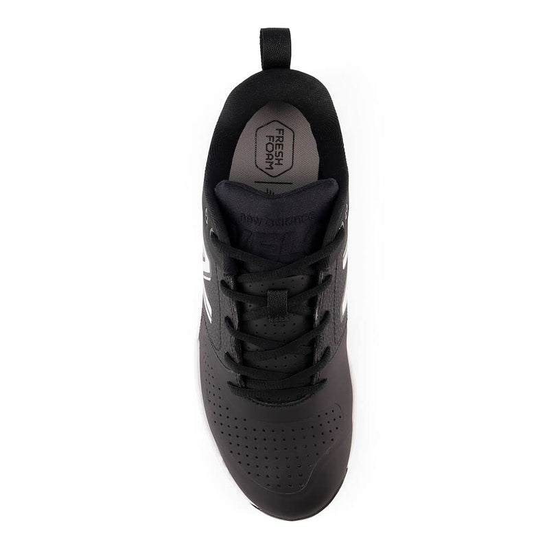 New Balance Women's Fresh Foam Velo V3 Softball Shoe, Black/White, 9.5 Wide