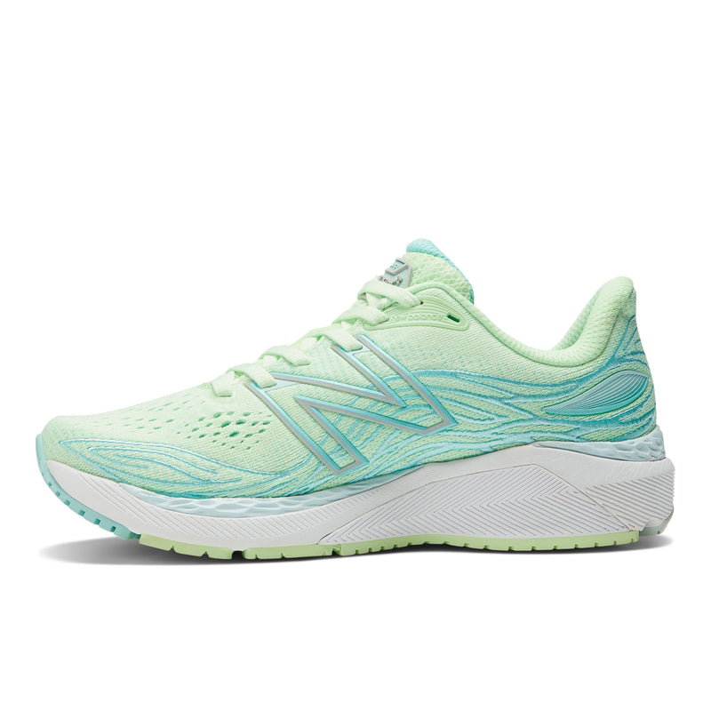 New Balance Women's Fresh Foam X 860 V12 Running Shoe, Vibrant Spring Glo/Surf/Light Surf, 12 Wide