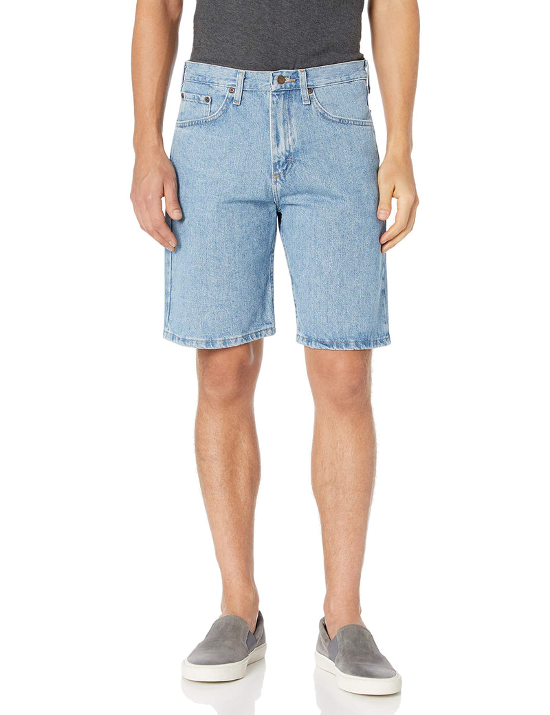 Wrangler Authentics Men's Classic Relaxed Fit Five Pocket Jean Short, Light Stonewash, 36