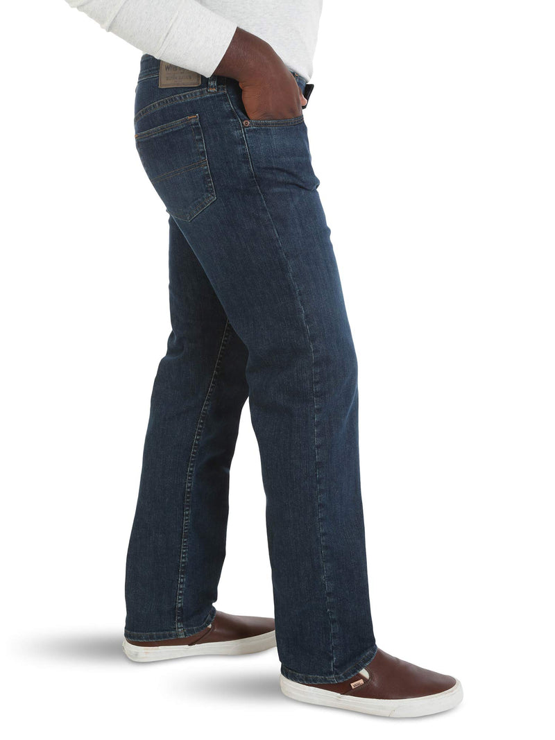 Wrangler Authentics Men's Comfort Flex Waist Relaxed Fit Jean, Carbon, 30W x 30L