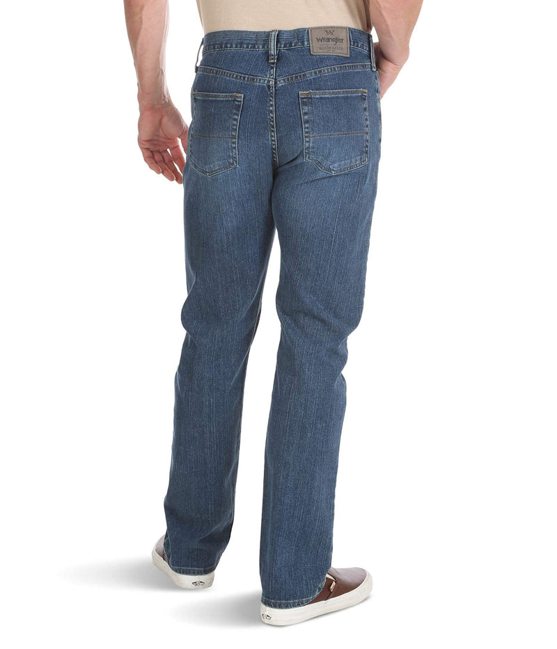Wrangler Authentics Men's Big & Tall Classic 5-Pocket Regular Fit Jean, Blue Ocean Flex, 48W x 30L