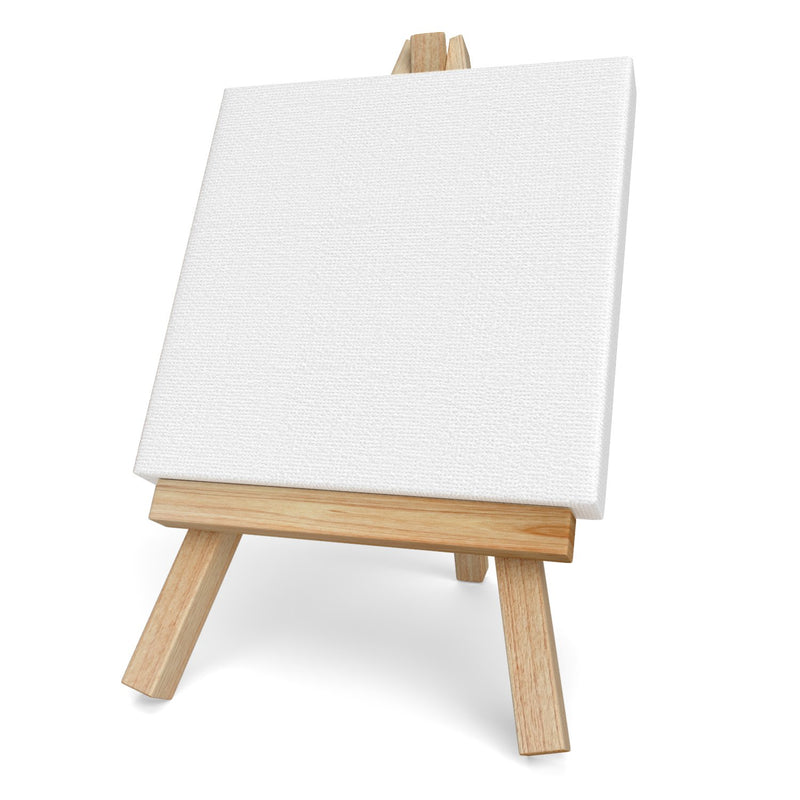 Arteza Mini Stretched Canvas, 4" x 4" - Pack of 14